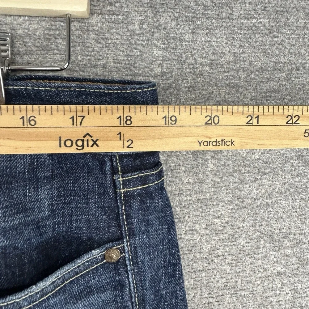 7 For All Mankind Bootcut Jeans Men Size 36x33 Dark Blue Denim Casual USA